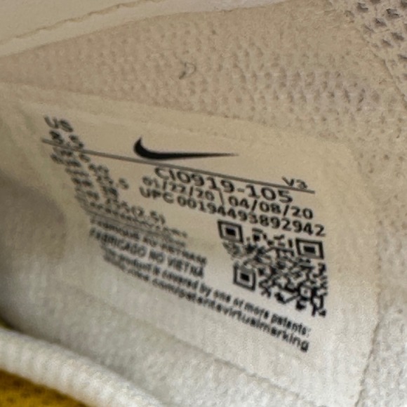 Nike CI0919-105 Women 8.5 Air Force 1 Low Shoes Shadow White/Crimson Sneakers - Picture 2 of 10